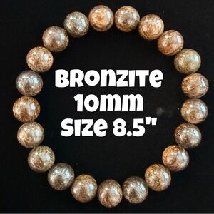 Authentic Bronzite 10mm Stretchy Bracelet from‎ Bombshell Beads